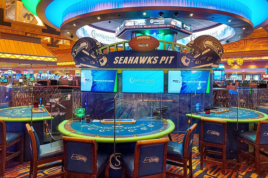 Snoqualmie Casino - Seahawks Game Day Display